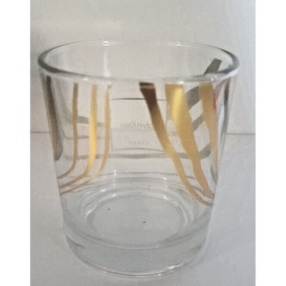 Calvin Klein 4” Whiskey Glass Candle Holder Votive Designer NO CANDLE Ness Frag - Picture 3 of 10